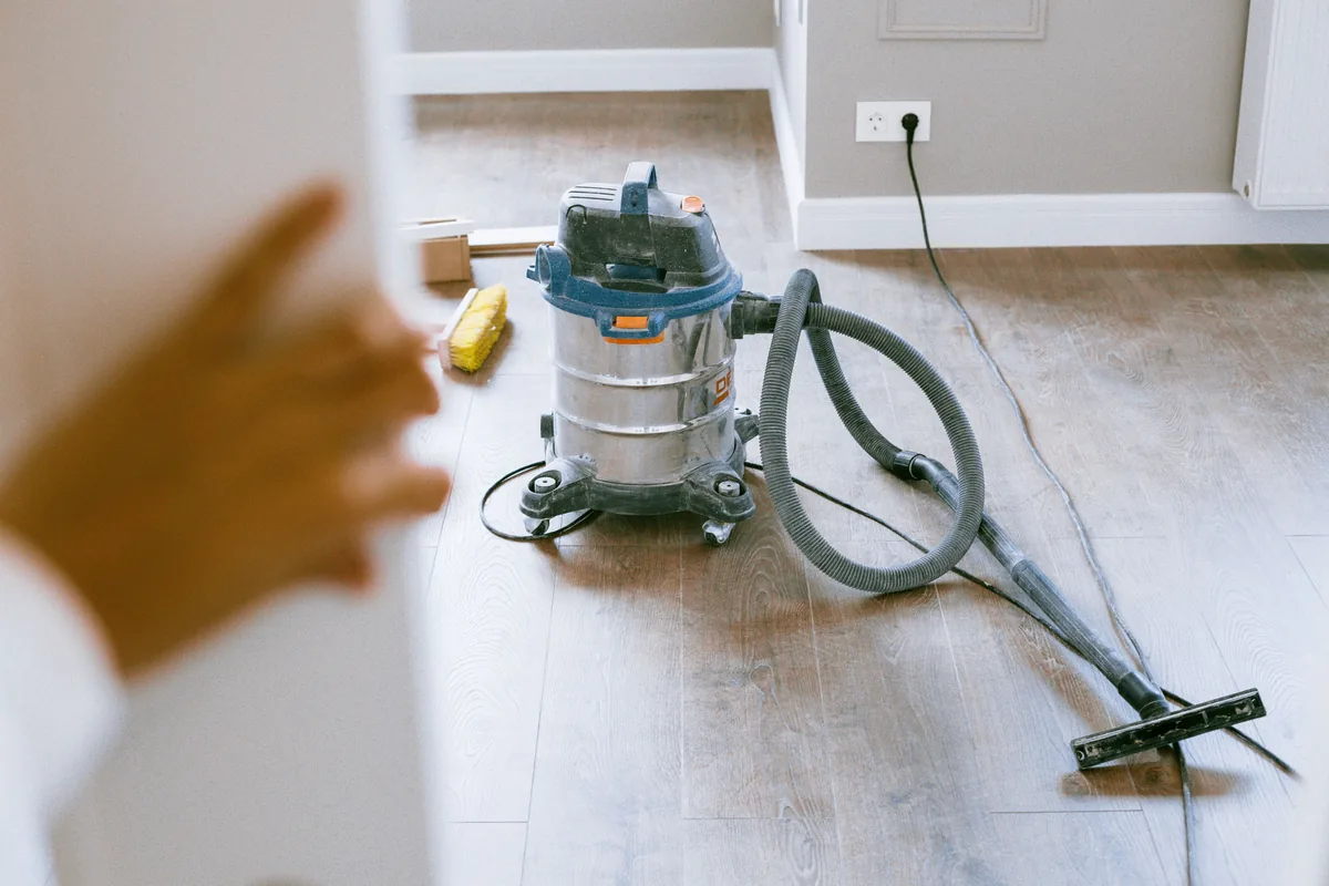 Professional cleaning equipment ready for use